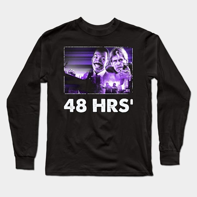 Reggie Hammond's Swagger Retro Tees Celebrating the 48 Hrs’ Movie Magic Long Sleeve T-Shirt by Chibi Monster